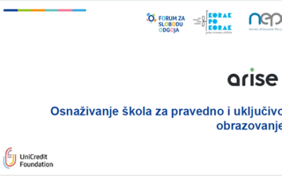 PROJEKT „ARISE-OSNAŽIVANJE ŠKOLA ZA PRAVEDNO I UKLJUČIVO OBRAZOVANJE“ U NAŠOJ ŠKOLI